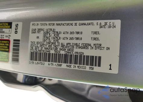 2024 Toyota Tacoma Hybrid Trd Off Road из США, поврежденный, VIN 3TYLC5LN4RT012448